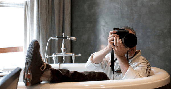 photographer in bath