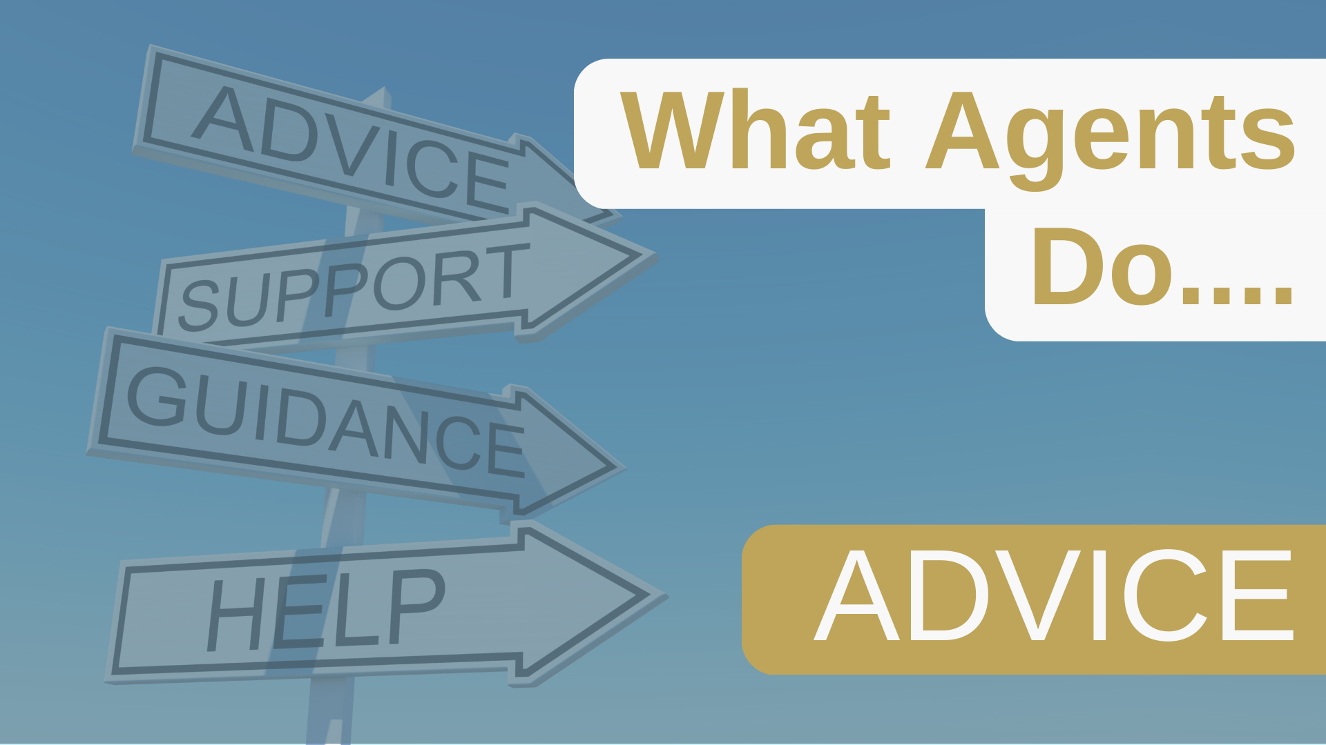 What Agents Do... Advice